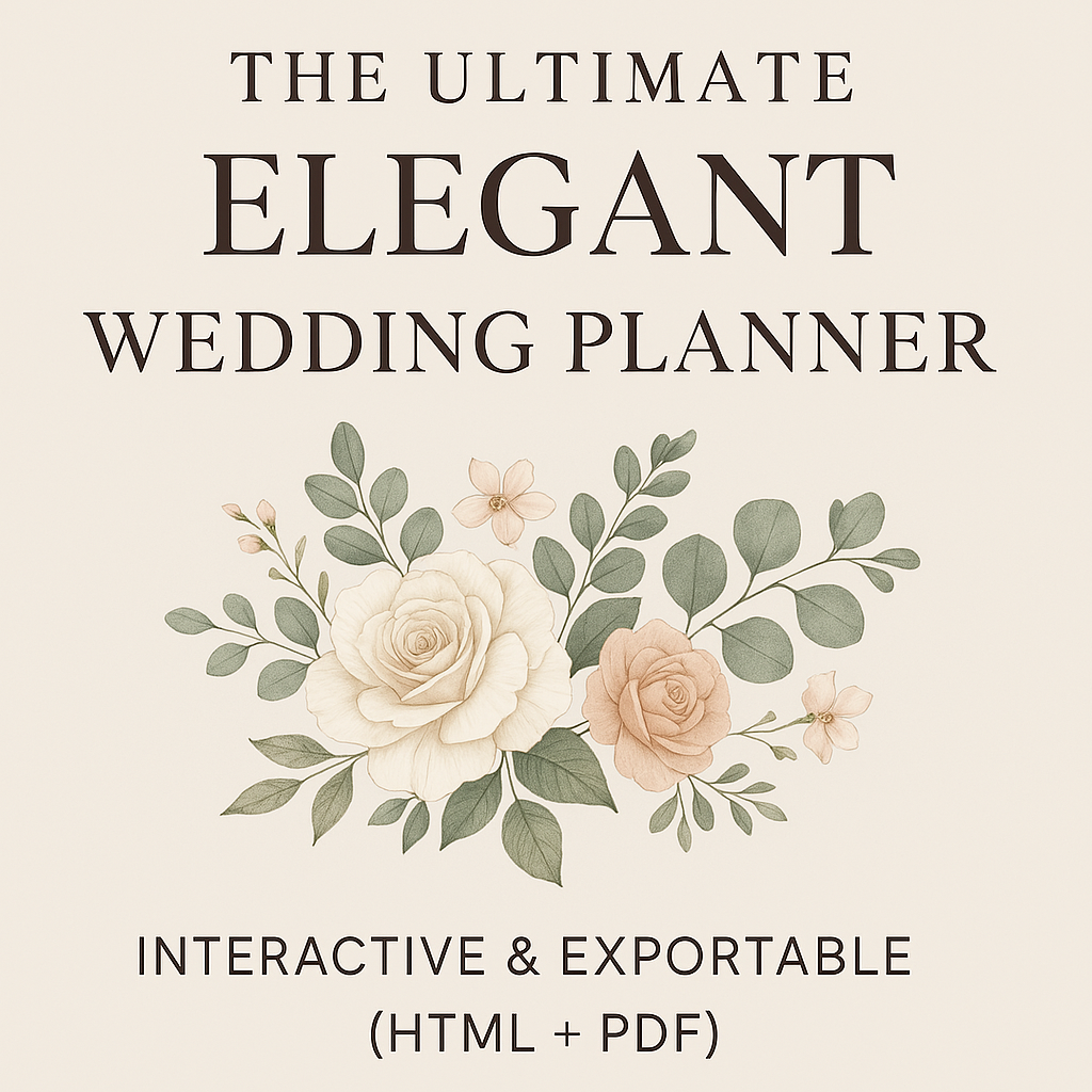 Interactive Wedding Planner Screenshot